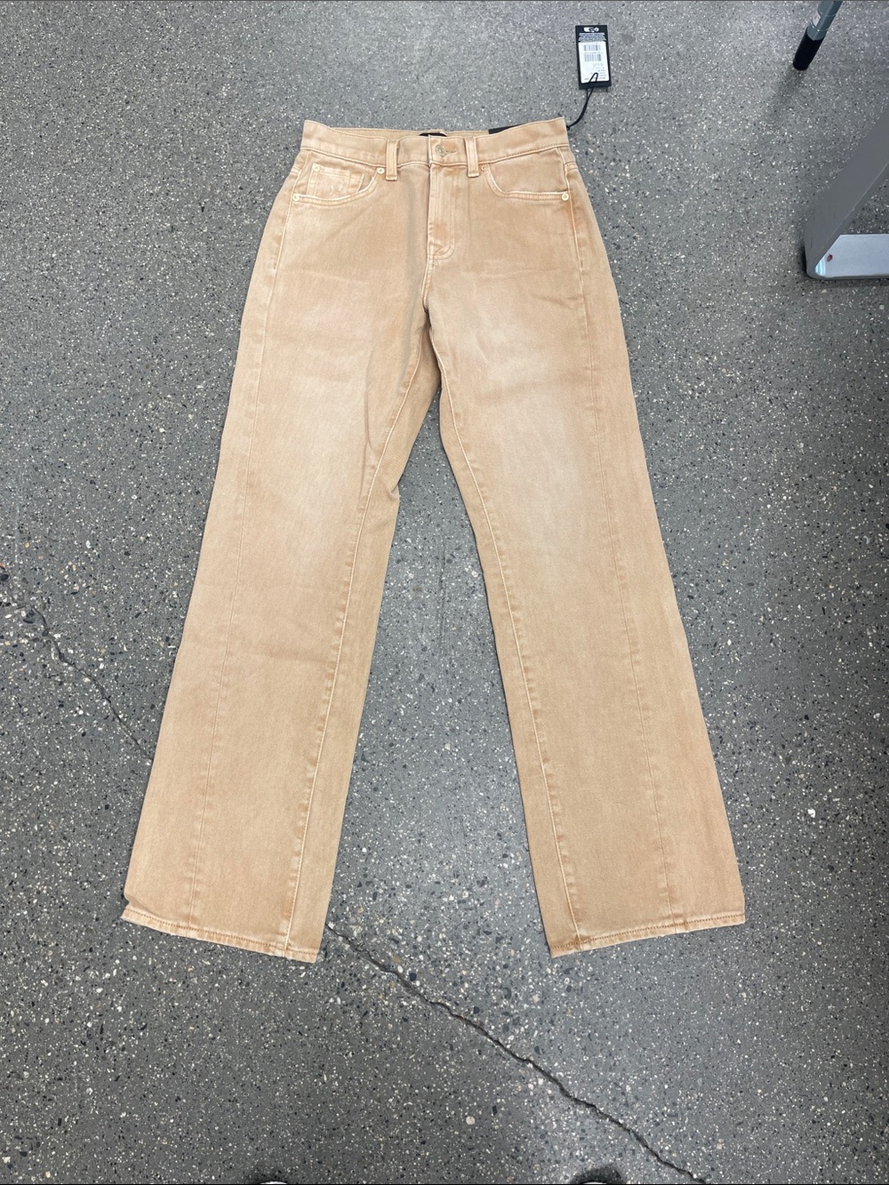 7 For All Mankind Beige Tess Trouser